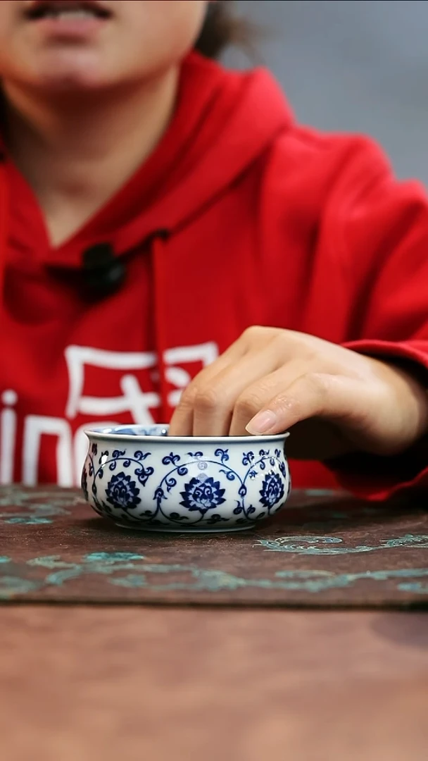 镹曰陶柴窑手工手绘青花