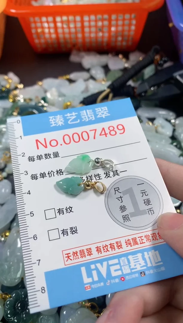 吊坠(不含链)未镶嵌翡翠7489