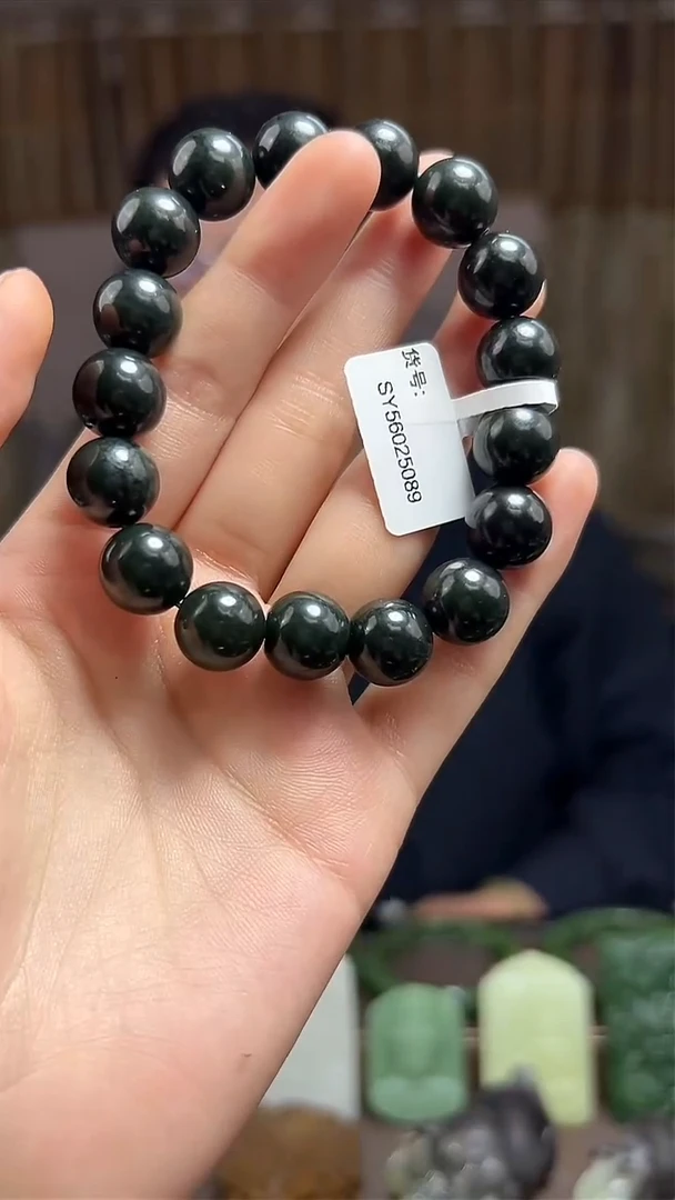 和田玉未镶嵌颈饰挂件12MM