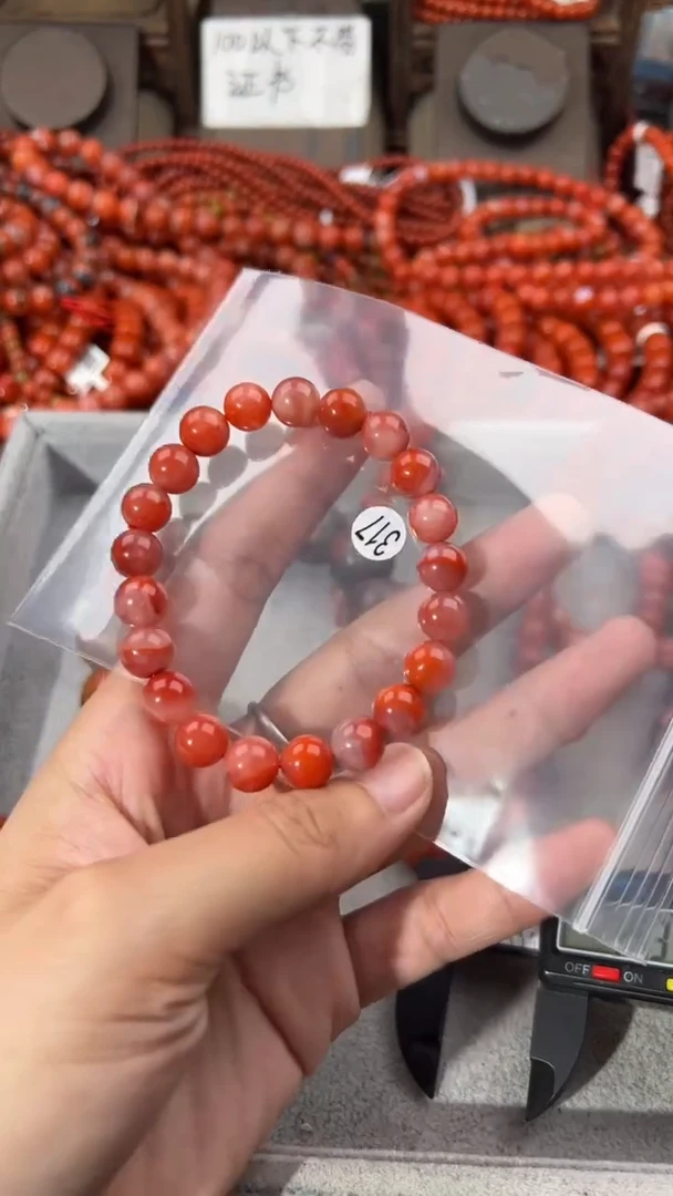 南红玛瑙手串未镶嵌9