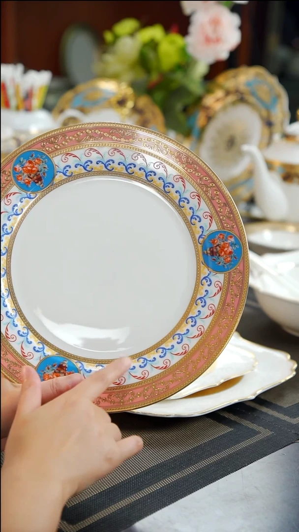 瓷片10.5英寸平盘 1个 福利价