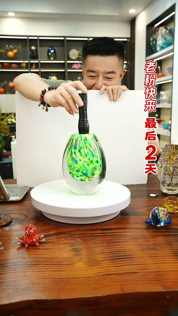 琉璃手工艺品外贸尾货花瓶047