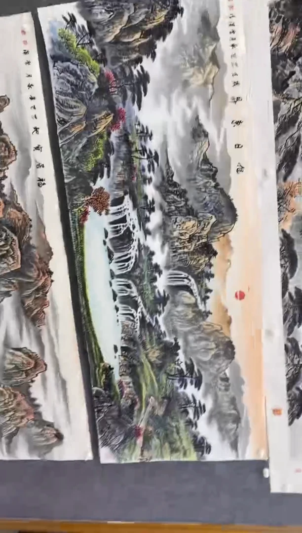 国画昨**日沈常滨 省美协 小六尺180*70cm