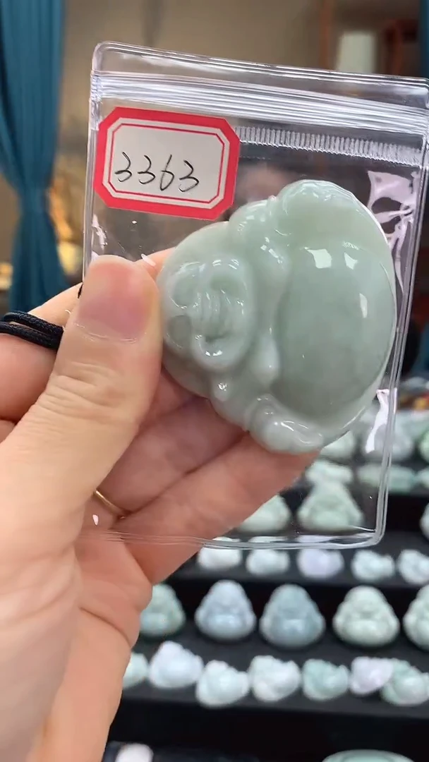 颈饰未镶嵌翡翠佛公3363