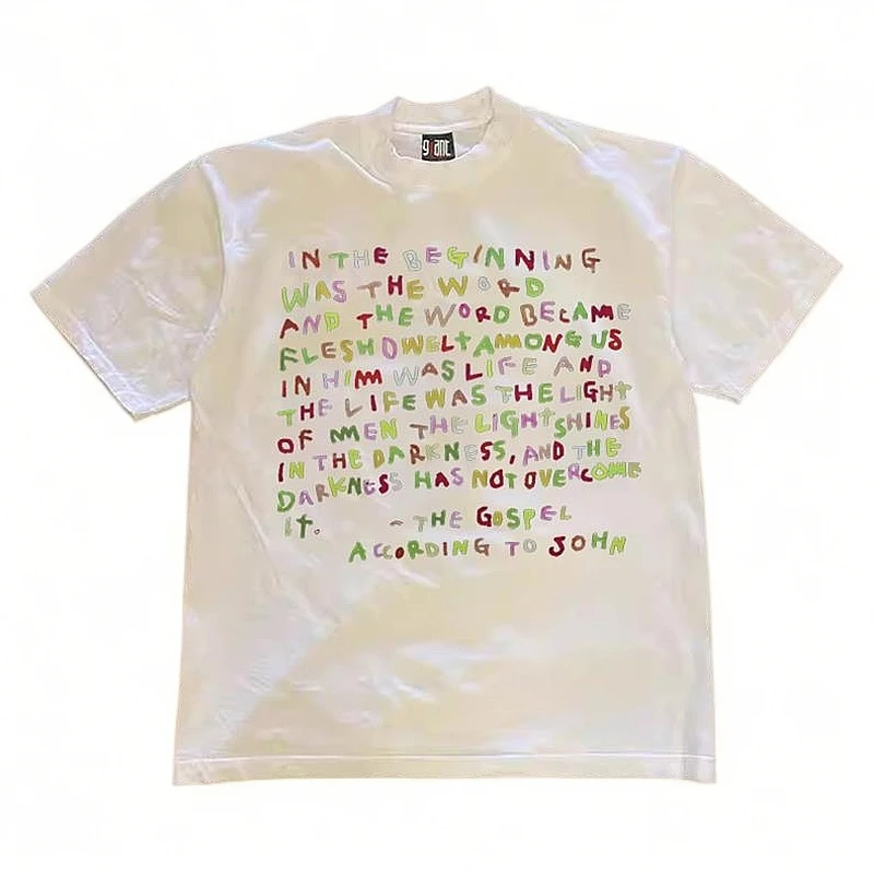 新疆棉！265g纯棉重磅正品！男女休闲宽松印花夏季情侣半袖T恤短袖