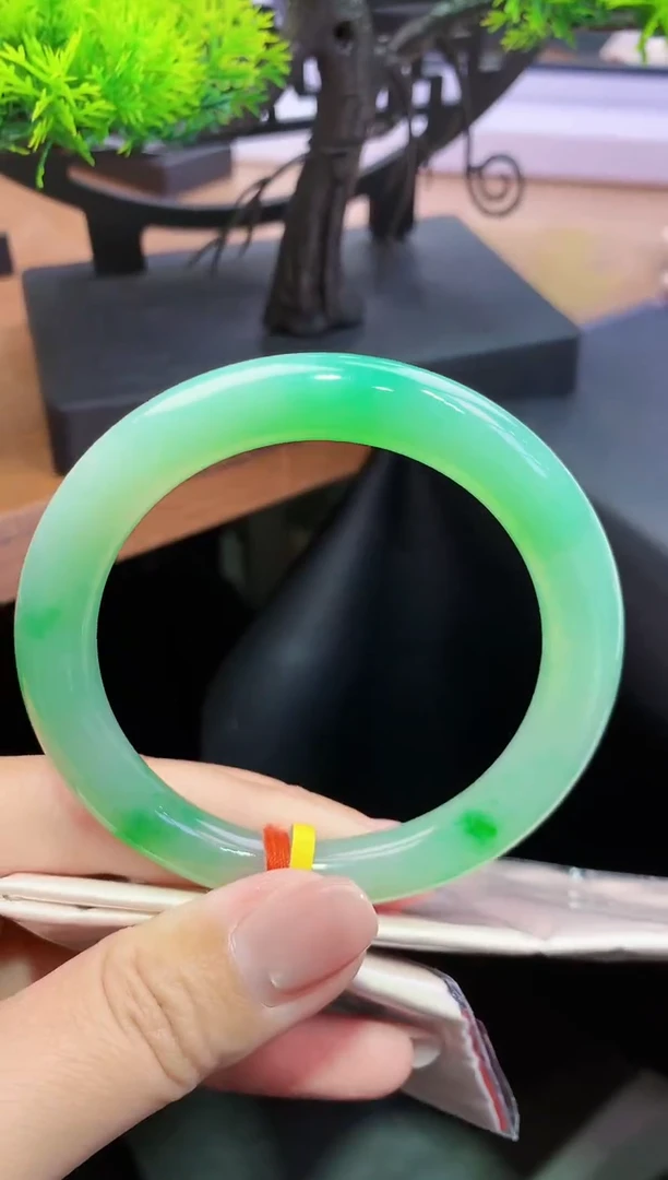 未镶嵌手镯翡翠f34天然A货缅甸翡翠58.4