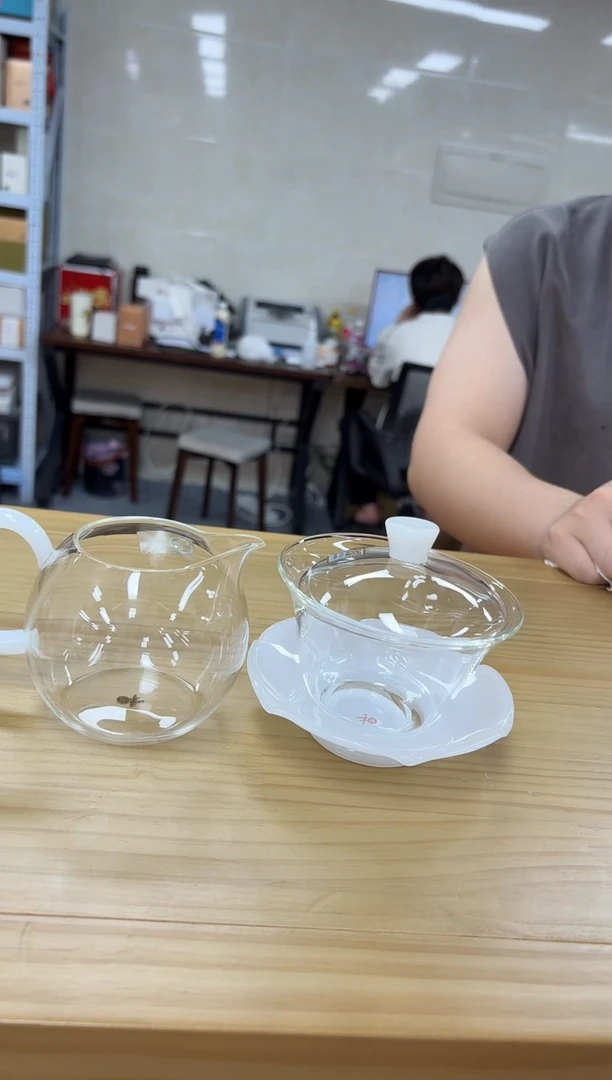 禾器畅然白玉+禾器荷叶盖碗白玉
