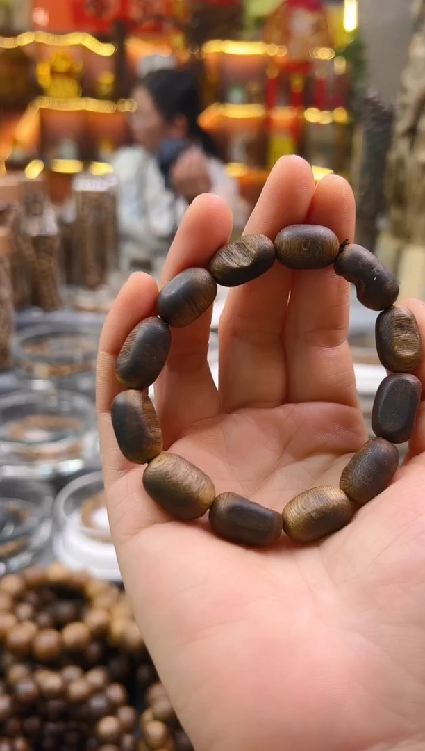 沉香手串棋楠留疤单圈