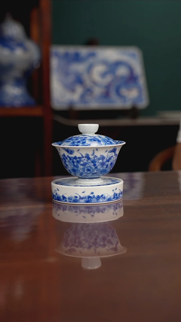 晓月柴窑 蝶恋花一套
