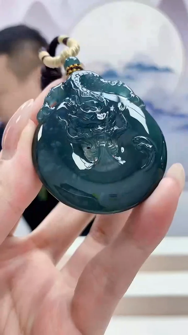 未镶嵌定制翡翠4898MM-毛货挂件32