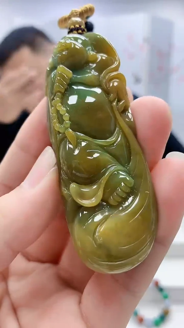 定制翡翠未镶嵌4898bb-毛货挂件128