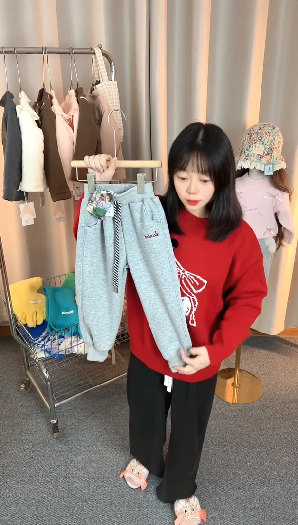 中童加厚卫裤120码A395