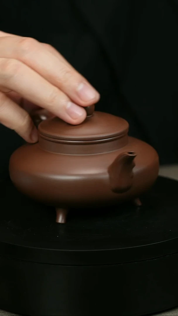 茶壶紫砂@****@H1746周卓琴寿桃炉鼎