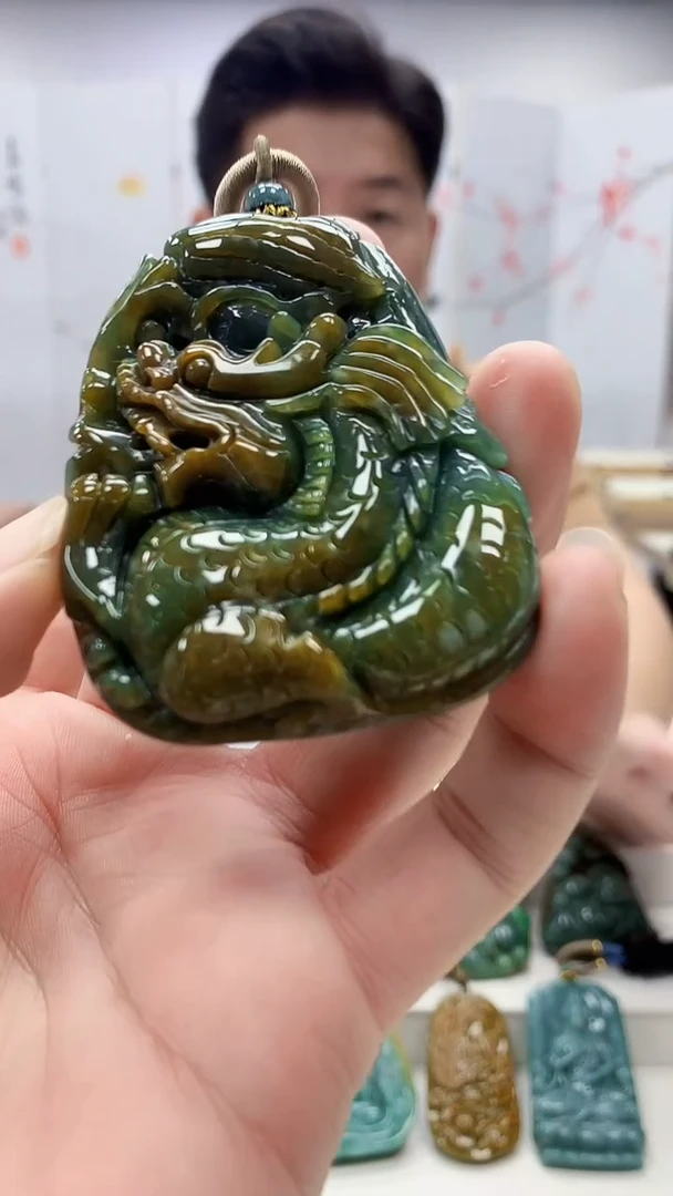 定制翡翠未镶嵌4917bb-毛货挂件7