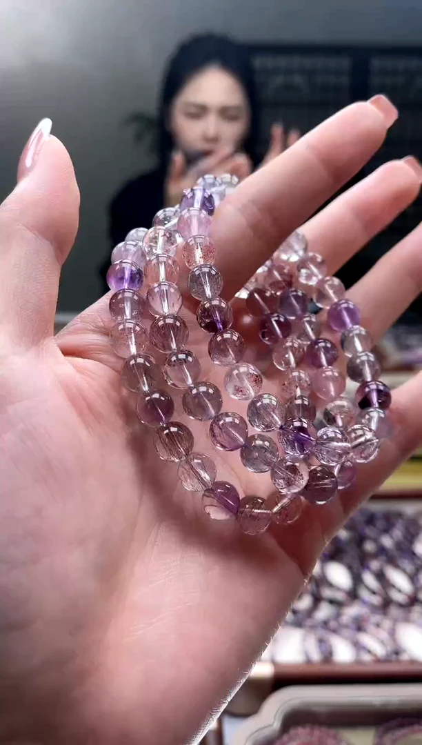 未镶嵌手串水晶【迎迎甄选】超七仙女超手串7-8mm 多样性发一