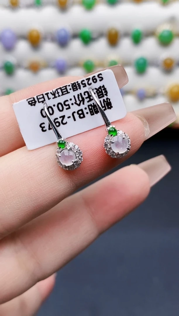 银S925镶嵌戒指翡翠0103