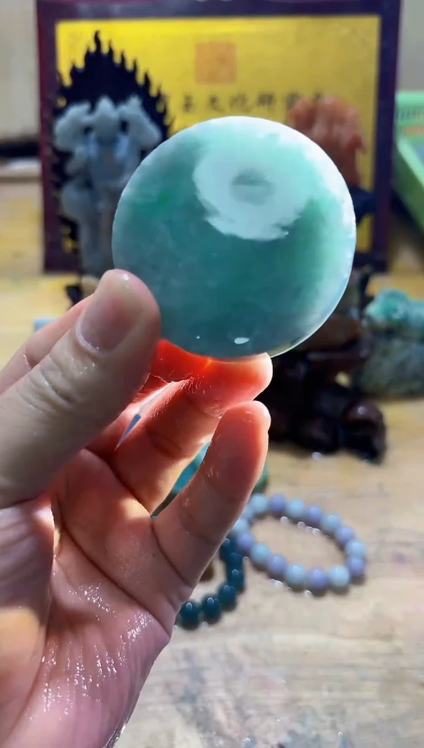 未镶嵌挂件翡翠A货常星6405