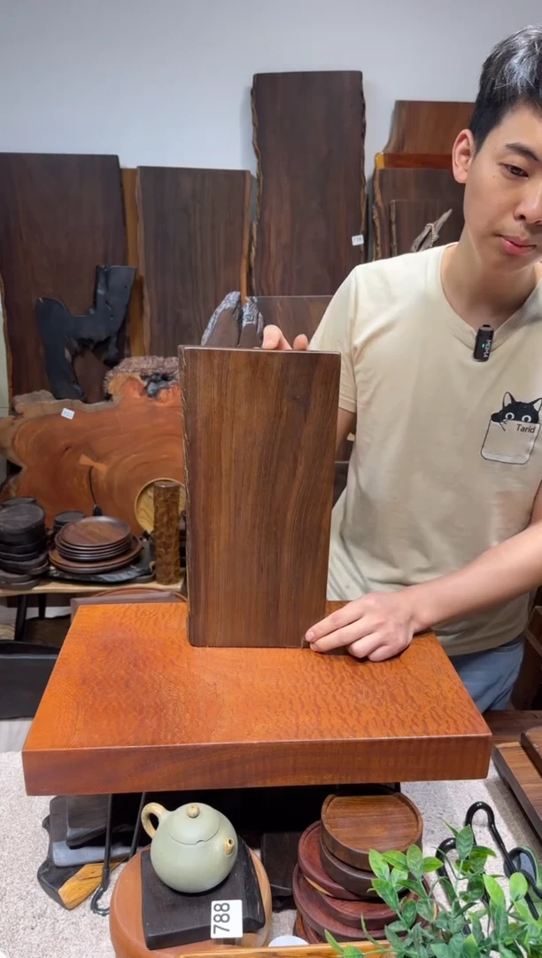 风车木（黑檀木）尺寸38*18*2.3编号883