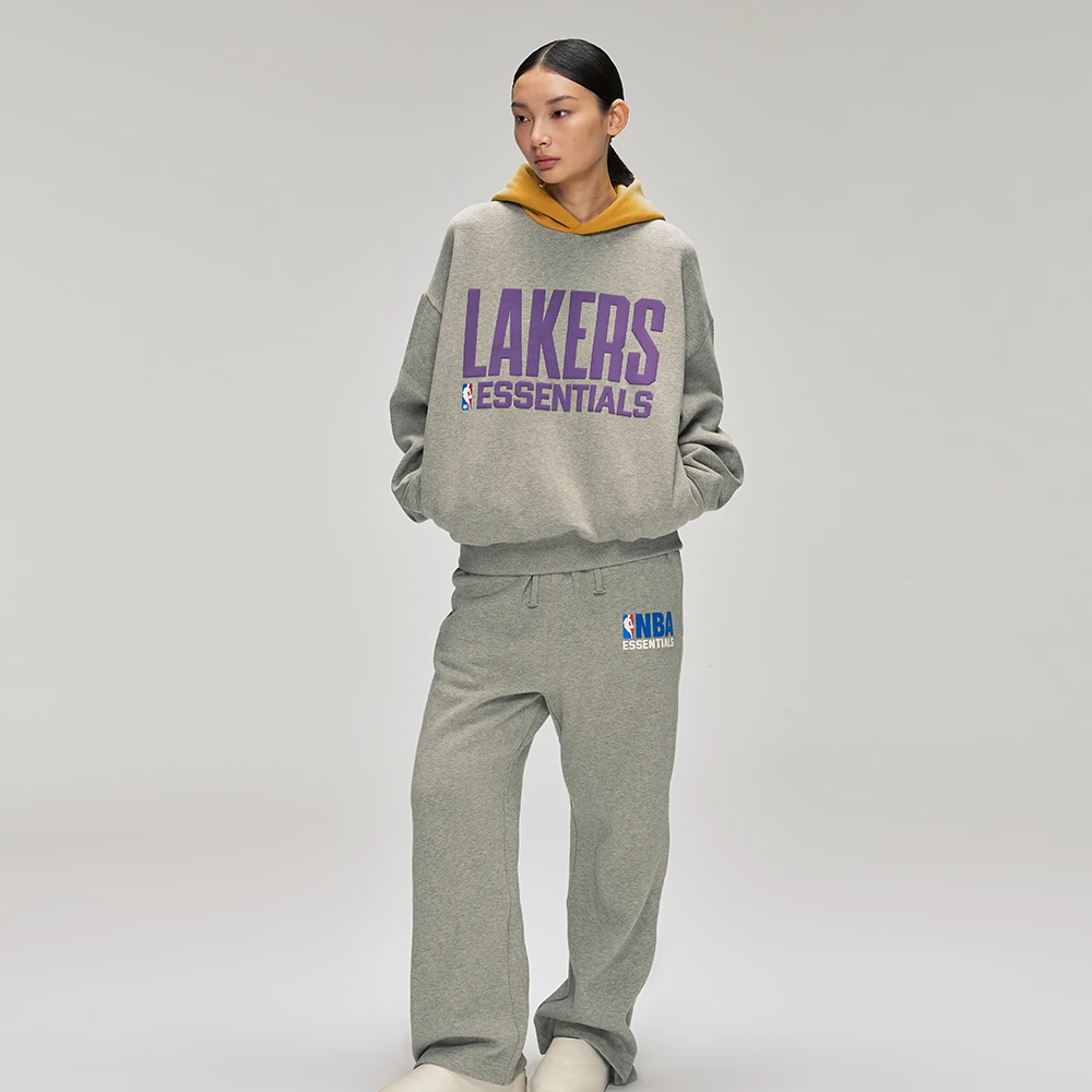 ESSENTIALS FEAR OF GOD 2025 Fall NBA LAKERS联名运动连帽卫衣