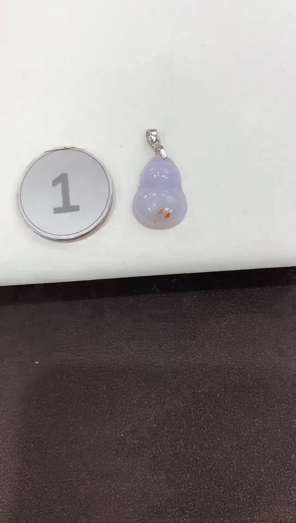 颈饰银S925镶嵌翡翠缅甸a货翡翠