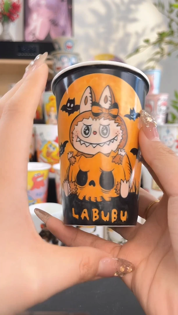 【闪购商品】摆件手工手绘陶瓷小杯杯