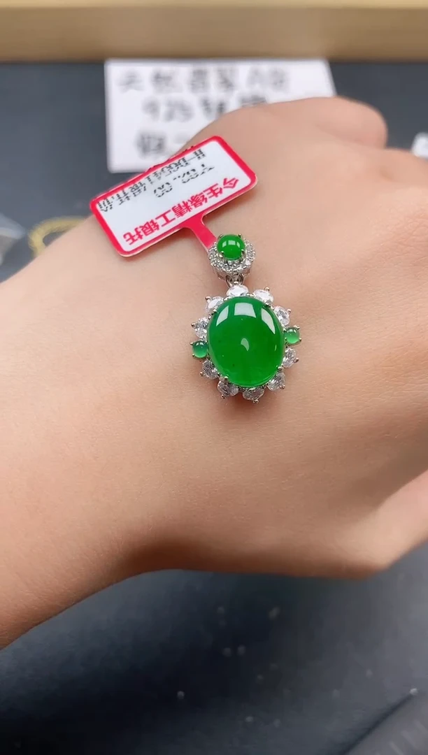 银S925镶嵌戒指翡翠11111