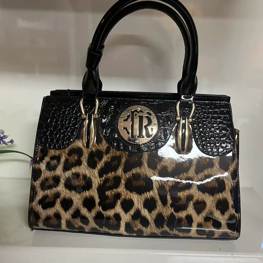 秋冬秋季包盖拉链手工时尚手提包撞色印花单根