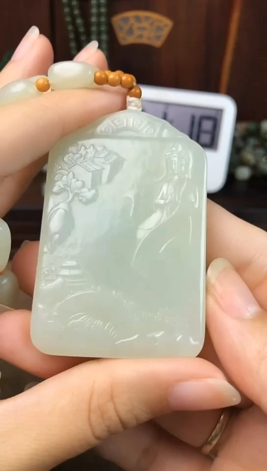 颈饰未镶嵌和田玉明***天明天的明天