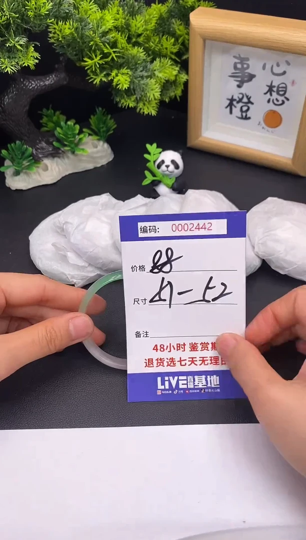 未镶嵌手镯翡翠0002442