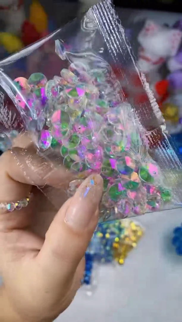 玻璃1058卡8飞碟片100颗粉包绿