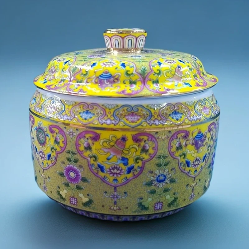 精致家用陶瓷小号茶叶罐（微瑕）