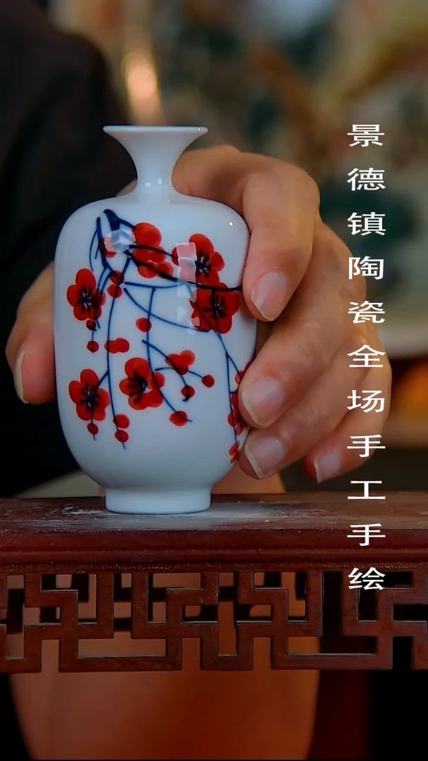 摆件手景德镇陶瓷 全场手工绘