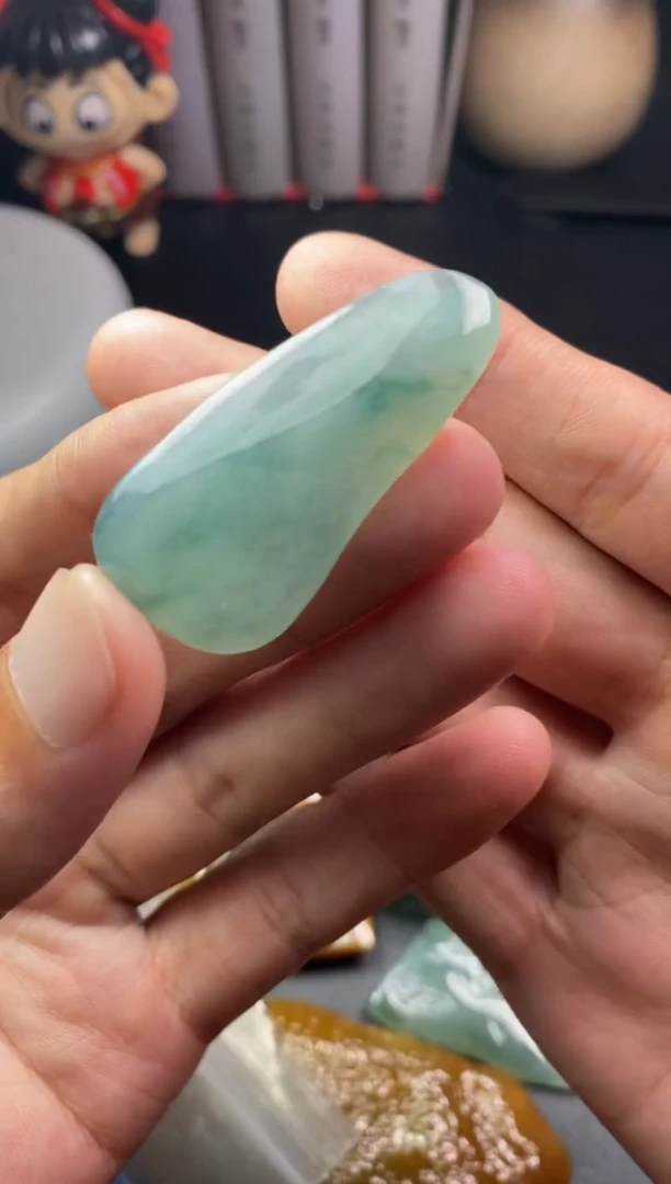 定制翡翠未镶嵌L**Y翡翠片料定制工费7.17-23福瓜