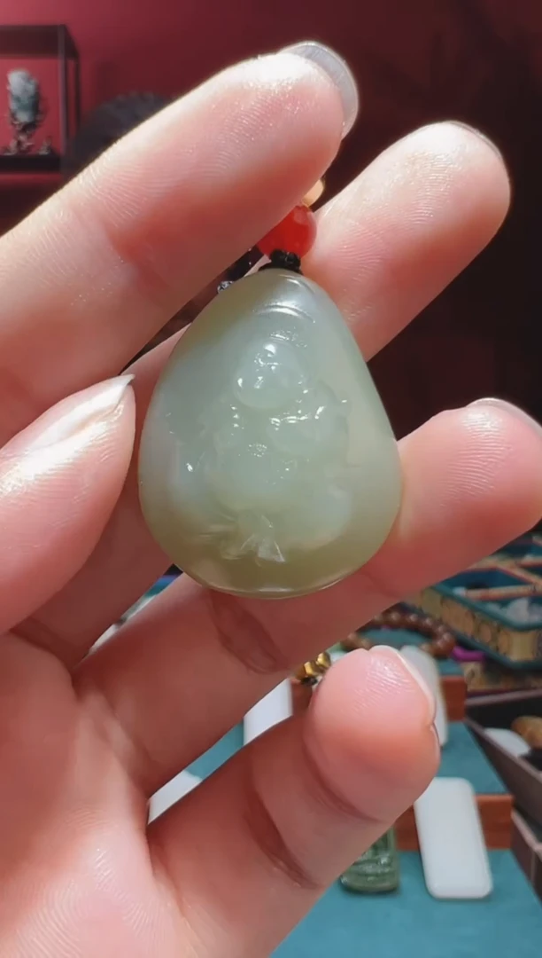 【闪购商品】和田玉吊坠(不含链)未镶嵌1