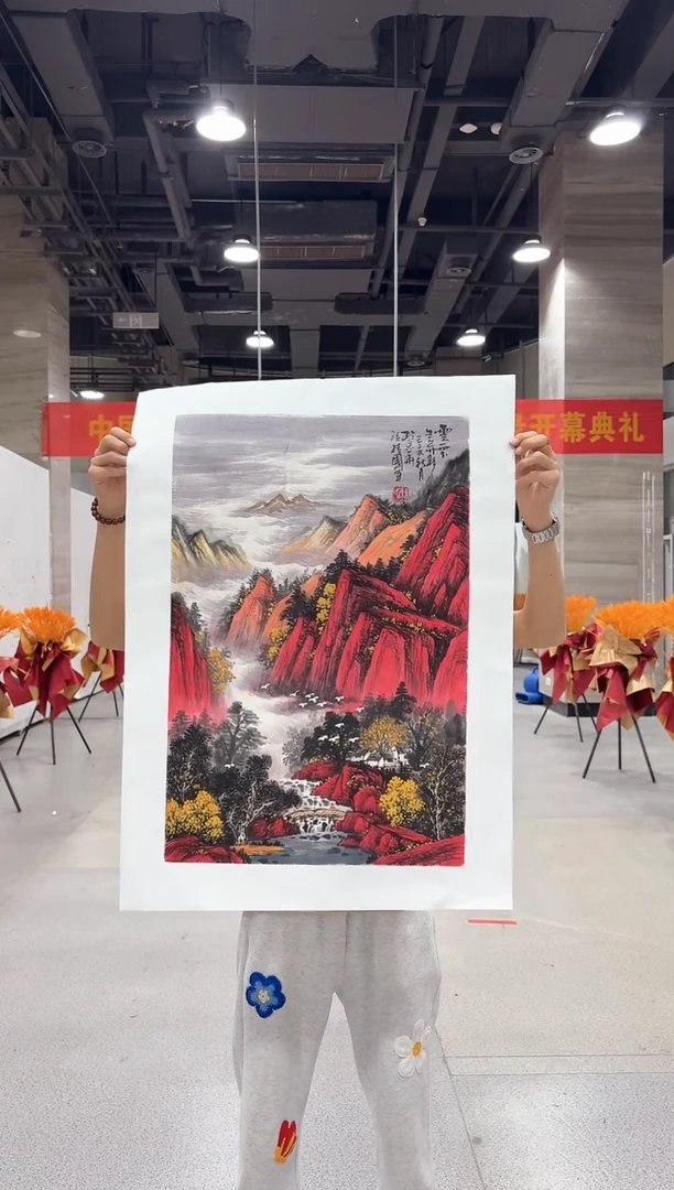 国画孙桂国老师国画作品，带合影证书10-11
