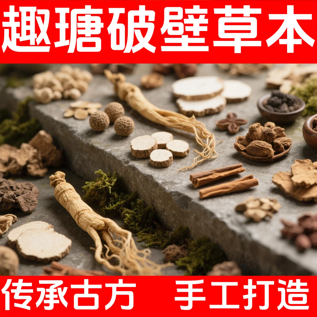 传承古法工艺  手工破壁草本【趣瑭】纯天然无任何添加
