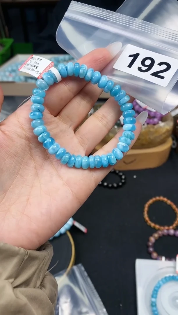 【闪购商品】针钠钙石（海纹石）手串未镶嵌手串192
