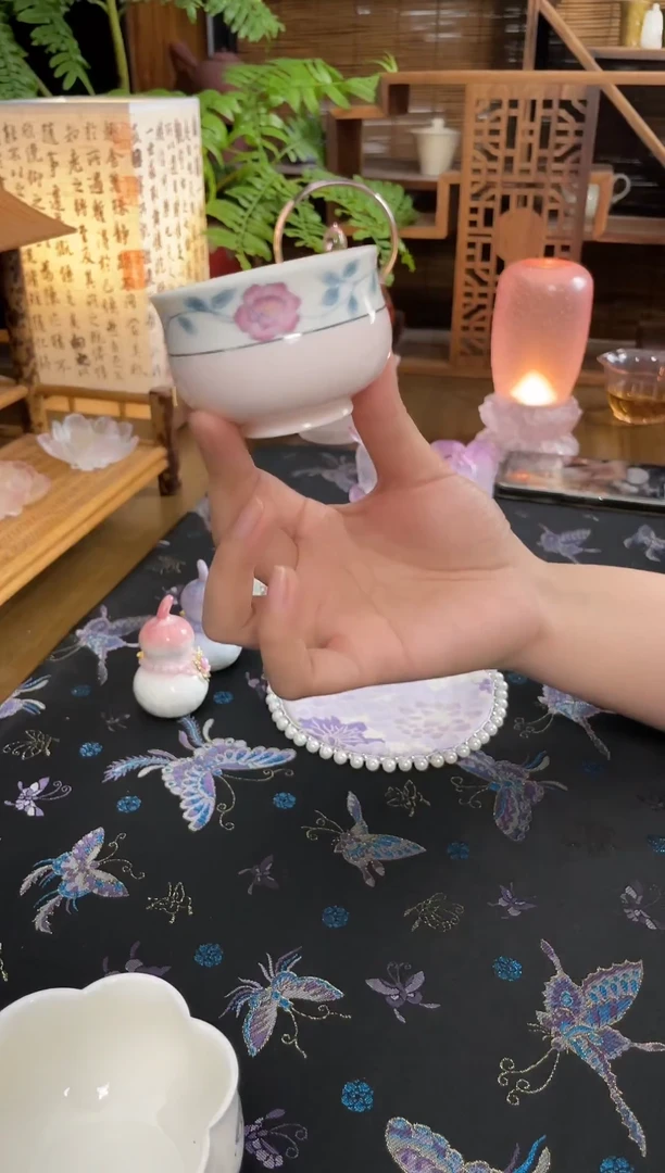 手绘  粉色 主人杯