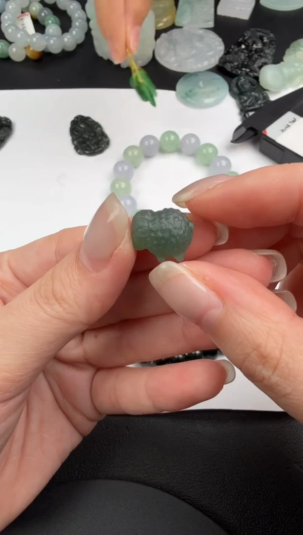 未镶嵌定制翡翠翡翠饰品- 203 毛货