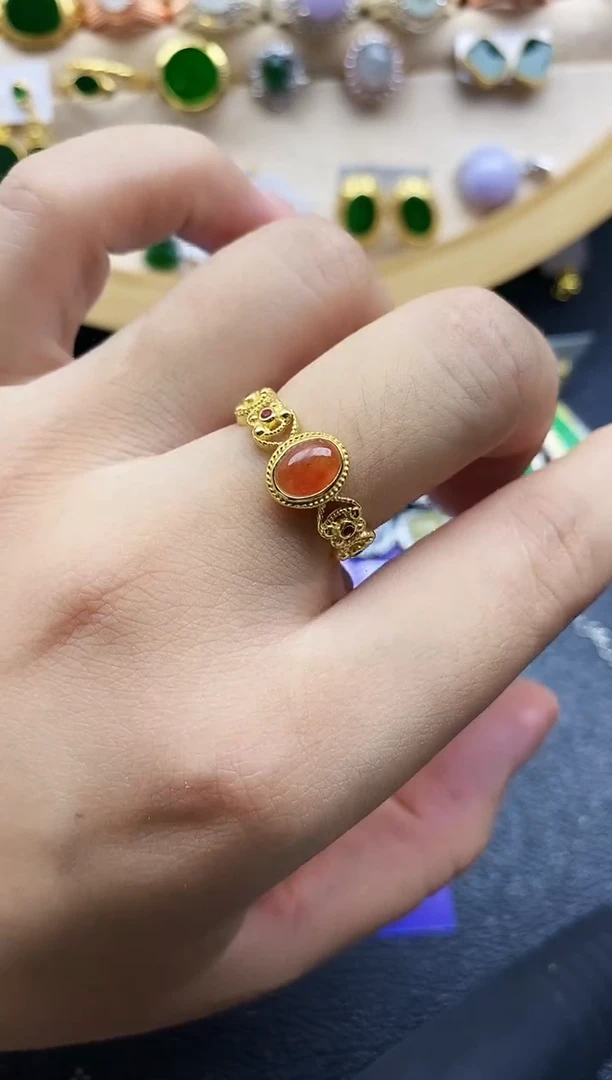 翡翠戒指银S925镶嵌11111