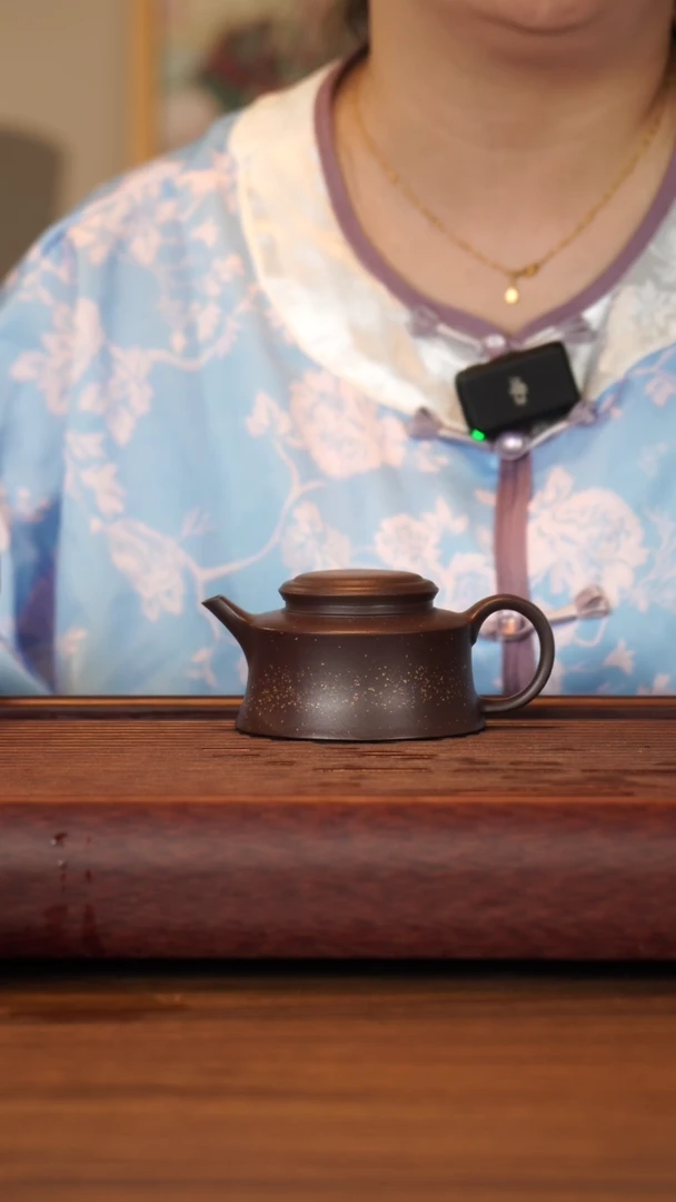 茶壶紫砂【菲菲自营】老紫泥铺砂-笠式-155cc