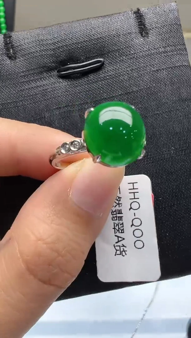 翡翠戒指18K金镶嵌多样性团购发一件