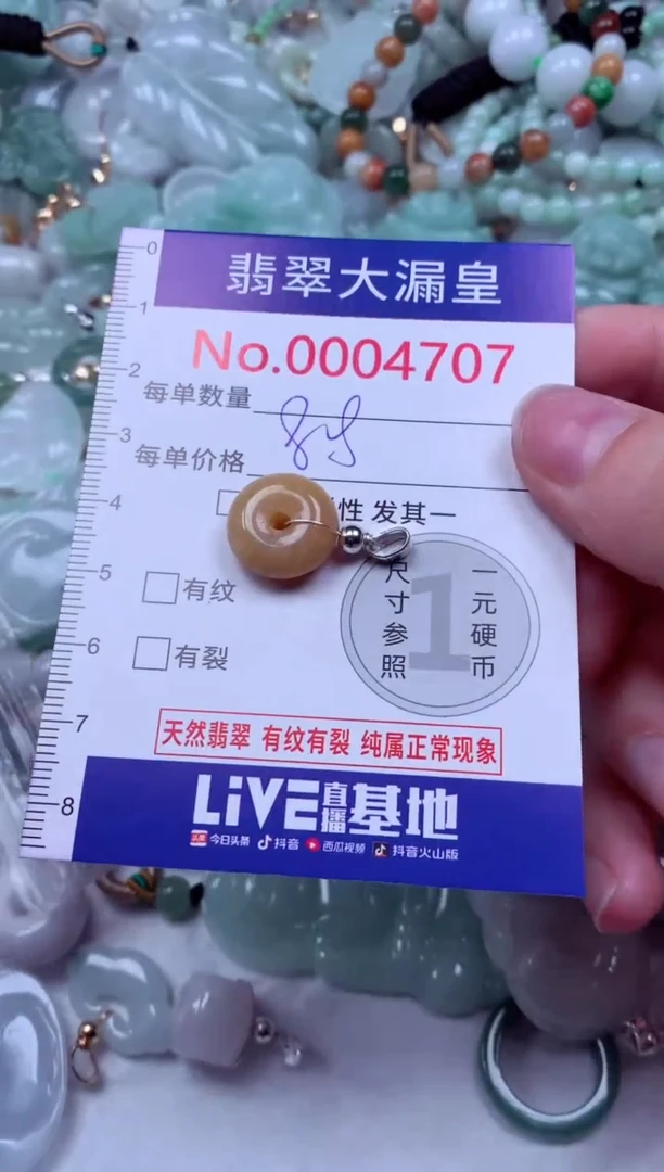 吊坠(不含链)未镶嵌翡翠4607