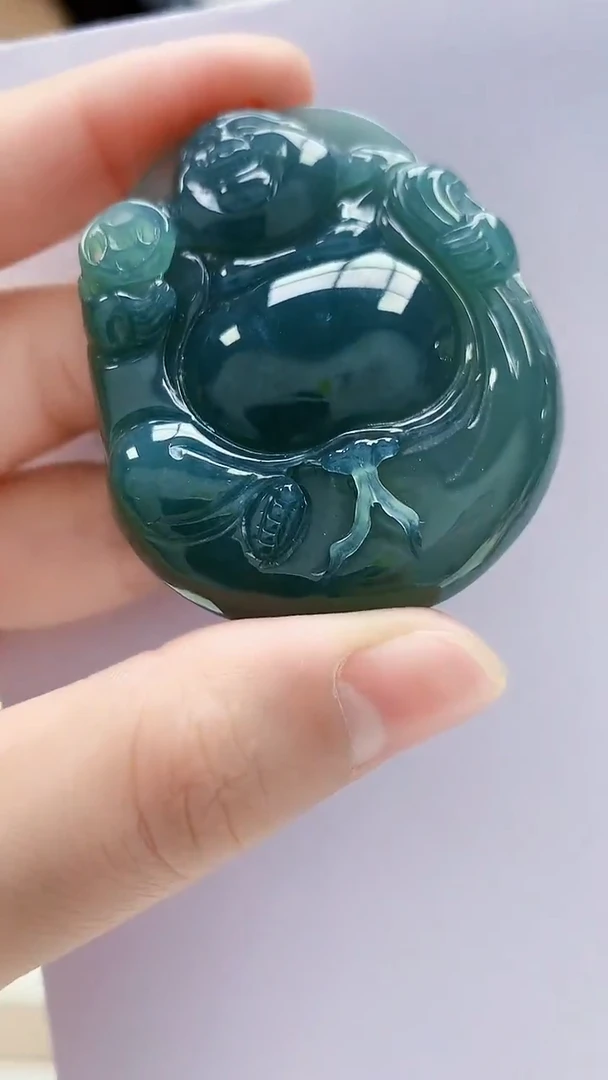 未镶嵌定制翡翠4852lr-毛货挂件16