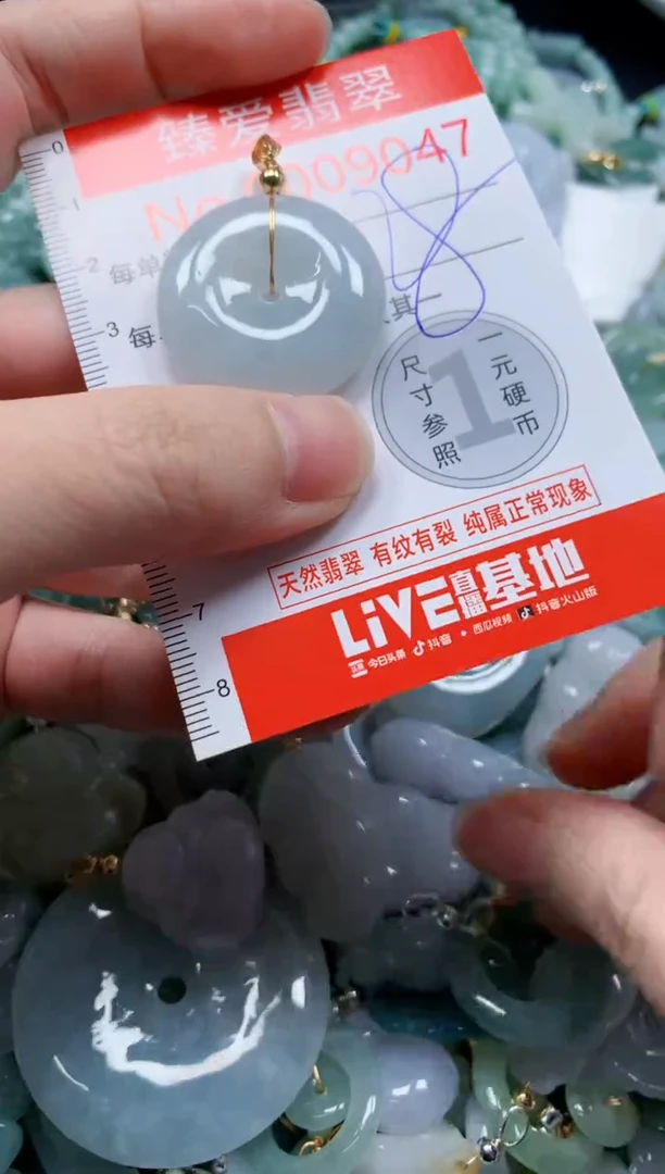 翡翠未镶嵌吊坠(不含链)9047