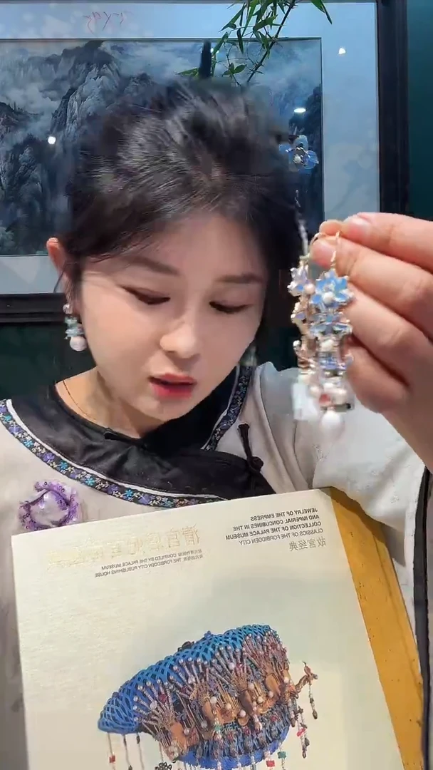 无铜合金非遗点翠饰品