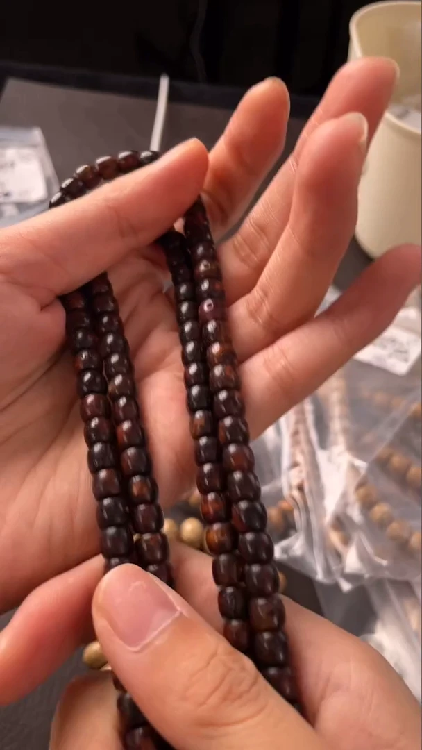 星月菩提吊坠A**M精工级深珀直切7*6长串（B）