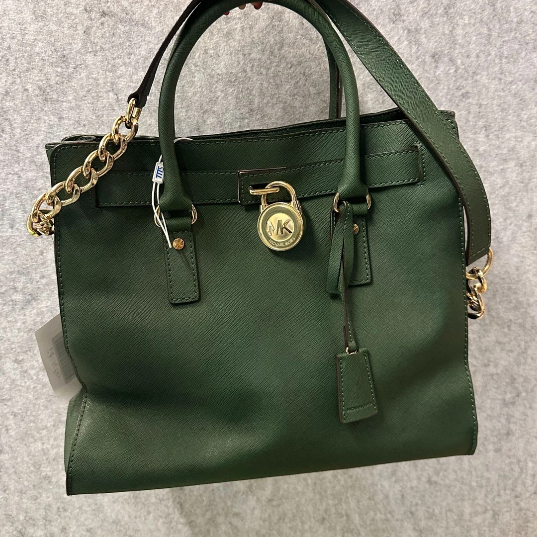 95新 MICHAEL KORS/迈克高仕 MK绿色单肩包/托特包/友奢