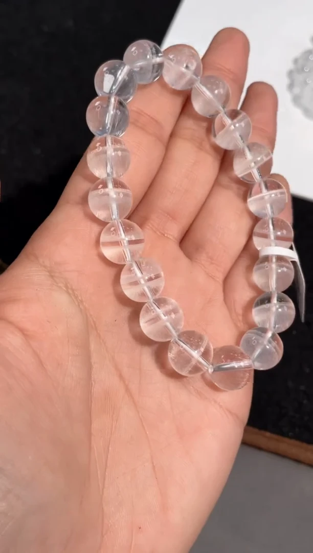 【闪购商品】水晶手链未镶嵌13号白幽灵一线天单圈