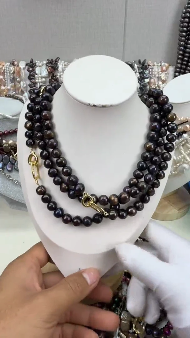 颈饰银S925镶嵌淡水珍珠1